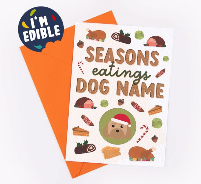 Seasons Eatings: Personalised {breedFullName} Edible Card
